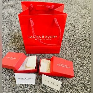 James Avery Red Gift bag and 2 boxes Set